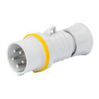 GEWISS - SPINA MOBILE DIRITTA HP - IP44/IP54 - 3P+T 32A 100-130V 50/60HZ - GIALLO - 4H - CABLAGGIO A VITE