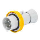 GEWISS - SPINA MOBILE DIRITTA HP - IP66/IP67/IP68/IP69 - 3P+T 16A 100-130V 50/60HZ - GIALLO - 4H - CABLAGGIO A VITE