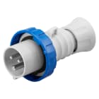 GEWISS - SPINA MOBILE DIRITTA HP - IP66/IP67/IP68/IP69 - 2P+T 16A 200-250V 50/60HZ - BLU - 6H - CABLAGGIO A VITE