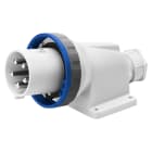 GEWISS - SPINA FISSA DA PARETE A 90° - IP67 - 3P+N+T 125A 200-250V 50/60HZ - BLU - 9H - CABLAGGIO A MANTELLO