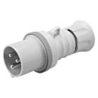 GEWISS - SPINA MOBILE DIRITTA HP - IP44/IP54 - 2P+T 32A >250V c.c. - GRIGIO - 8H - CABLAGGIO A VITE