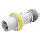 GEWISS - SPINA MOBILE DIRITTA HP - IP44/IP54 - 2P+T - 63A - 100-130V 50/60HZ - GIALLO - 4H - CABLAGGIO A MANTELLO