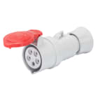 GEWISS - PRESA MOBILE DIRITTA HP - IP44/IP54 - 3P+N+T 32A 380-415V 50/60HZ - ROSSO - 6H - CABLAGGIO A VITE