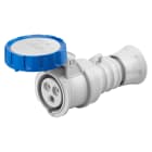 GEWISS - PRESA MOBILE DIRITTA HP - IP66/IP67/IP68/IP69 - 2P+T 16A 200-250V 50/60HZ - BLU - 6H - CABLAGGIO A VITE