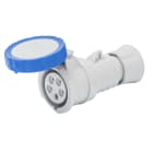 GEWISS - PRESA MOBILE DIRITTA HP - IP66/IP67/IP68/IP69 - 3P+T 32A 200-250V 50/60HZ - BLU - 9H - CABLAGGIO A VITE