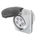 GEWISS - PRESA FISSA DA INCASSO A 10° HP - IP44/IP54 - 3P+N+T 32A 480-500V 50/60HZ - NERO - 7H - CABLAGGIO A VITE