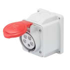 GEWISS - PRESA FISSA DA PARETE A 10° - IP44 - 3P+T 16A 380-415V 50/60HZ - ROSSO - 6H - CABLAGGIO A VITE