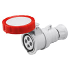GEWISS - PRESA MOBILE DIRITTA HP - IP66/IP67/IP68/IP69 - 3P+T 16A 380V/440V 50HZ/60HZ - ROSSO - 3H - CABLAGGIO A VITE