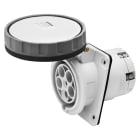 GEWISS - PRESA FISSA DA INCASSO A 10° HP - IP66/IP67 - 3P+N+T 125A 600-690V 50/60HZ - NERO - 5H - CABLAGGIO A MANTELLO