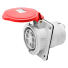 GEWISS - PRESA FISSA DA INCASSO A 10° HP - IP44/IP54 - 3P+N+T 63A 346-415V 50/60HZ - ROSSO - 6H - CABLAGGIO A MANTELLO