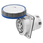 GEWISS - PRESA FISSA DA INCASSO A 10° HP - IP66/IP67 - 2P+T - 63A - 200-250V 50/60 HZ - BLU - 6H - CABLAGGIO A MANTELLO