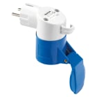 GEWISS - ADATTATORE DA CIVILE A INDUSTRIALE IP44 - SPINA 2P+T 16A 250V ac 50/60HZ TEDESCO/FRANCESE - PRESA 2P+T 16A 230V ac