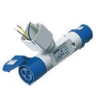 GEWISS - DERIVATORE ADATTATORE MOBILE IP44-1 USCITA DERIVATA-PREDISPOSTO PER 2 MODULI SYSTEM-SPINA 2P+T 16A 230V ac 50/60HZ- 1 PRESA 2P+T 16A 230V ac