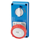 GEWISS - PRESA FISSA INTERBLOCCATA VERTICALE - AUTOMATIKA - MT 6KA CURVA C - SENZA FONDO - 3P+T 32A 380-415V - 50/60HZ 6H - IP67