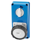 GEWISS - PRESA FISSA INTERBLOCCATA VERTICALE - SENZA FONDO - SENZA BASE PORTAFUSIBILI - 3P+T 32A 480-500V - 50/60HZ 7H - IP67