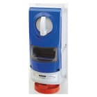 GEWISS - PRESA FISSA INTERBLOCCATA VERTICALE - SENZA FONDO - IMPIEGHI GRAVOSI - CON BASE PORTAFUSIBILI - 3P+T 16A 380-415V-50/60HZ 6H - IP66