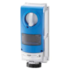 GEWISS - PRESA FISSA INTERBLOCCATA VERTICALE - SENZA FONDO - PER MONTAGGIO APPARECCHIATURE MODULARI - IMPIEGHI GRAVOSI - 3P+T 16A 480-500V-50/60HZ 7H-IP66