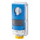 GEWISS - PRESA FISSA INTERBLOCCATA VERTICALE - SENZA FONDO - PER MONTAGGIO APPARECCHIATURE MODULARI - IMPIEGHI GRAVOSI - 2P+T 32A 100-130V-50/60HZ 4H IP66