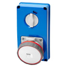GEWISS - PRESA FISSA INTERBLOCCATA VERTICALE - SENZA FONDO - SENZA BASE PORTAFUSIBILI - 3P+T 63A 380-415V - 50/60HZ 6H - IP67