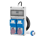GEWISS - Q-DIN ASC - MOBILE E PORTATILE - CON CAVO E SPINA - 2 2P+T 16A 24 CON TRASFORMATORE - + 2 2P+T 16A IB - IP65