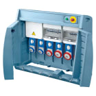 GEWISS - Q-BOX 6 - CON MORSETTIERA - CABLATO - 3 2P+T 16A + 1 3P+T 16A + 1 3P+N+T 16A + 1 3P+N+T 32A - IP55