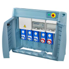GEWISS - Q-BOX 6 - CON SPINA FISSA - CABLATO - CBF - 4 2P+T 16A + 2 3P+T 16A - IP55