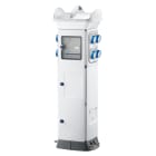 GEWISS - QMC63C - CABLATO - PER CAMPEGGI - BIFACCIALE - 4 PRESE 2P+T 16A 4 PRESE TV/SAT 4 PRESE TELEFONICHE/DATI - IP55 - BIANCO
