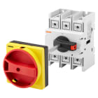 GEWISS - INTERRUTTORE SEZIONATORE ROTATIVO - DA QUADRO - MANOPOLA ROSSA - 4P 6M EN50022 125A