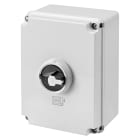 GEWISS - INTERRUTTORE SEZIONATORE ROTATIVO - HP - COMANDO - CASSETTA IN MATERIALE ISOLANTE - 125A 3P - MANOPOLA NERA LUCCHETTABILE - IP66/67/69
