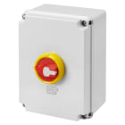 GEWISS - INTERRUTTORE SEZIONATORE ROTATIVO - HP - EMERGENZA - CASSETTA IN MATERIALE ISOLANTE - 160A 3P+N - MANOPOLA ROSSA LUCCHETTABILE - IP66/67/69