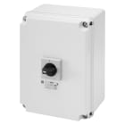 GEWISS - INTERRUTTORE SEZIONATORE ROTATIVO - HP - COMANDO - CASSETTA IN MATERIALE ISOLANTE - 63A 6P - MANOPOLA NERA LUCCHETTABILE - IP66/69
