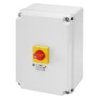 GEWISS - INTERRUTTORE SEZIONATORE ROTATIVO - HP - EMERGENZA - CASSETTA IN MATERIALE ISOLANTE - 100A 6P - MANOPOLA ROSSA LUCCHETTABILE - IP66/69