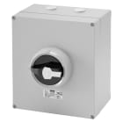 GEWISS - INTERRUTTORE SEZIONATORE ROTATIVO - HP - DA PARETE - COMANDO - CASSETTA IN METALLO - 25A 8P - MANOPOLA NERA LUCCHETTABILE - IP66