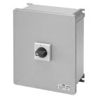 GEWISS - INTERRUTTORE SEZIONATORE ROTATIVO - HP - DA PARETE - COMANDO - CASSETTA IN METALLO - 63A 8P - MANOPOLA NERA LUCCHETTABILE - IP66