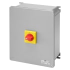 GEWISS - INTERRUTTORE SEZIONATORE ROTATIVO - HP - DA PARETE - EMERGENZA - CASSETTA IN METALLO - 100A 8P - MANOPOLA ROSSA LUCCHETTABILE - IP66