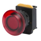 GEWISS - PULSANTE A FUNGO FORMA TONDA - DIAMETRO 40MM - CON RITENUTA - LUMINOSO