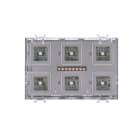GEWISS - MODULO PULSANTIERA TOUCH - KNX - 6 CANALI - CON SIMBOLI INTERCAMBIABILI - 3 MODULI - CHORUSMART