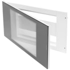 GEWISS - DOMO CENTER - CENTRALINO - 40 MODULI - PORTELLA VETRO TRASPARENTE FUME' - BIANCO RAL 9003