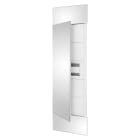 GEWISS - DOMO CENTER - KIT FRONTALE - PORTA FINITURA SPECCHIO - 1 CENTRALINO 40 MODULI - H.2400 - METALLO - BIANCO RAL 9003