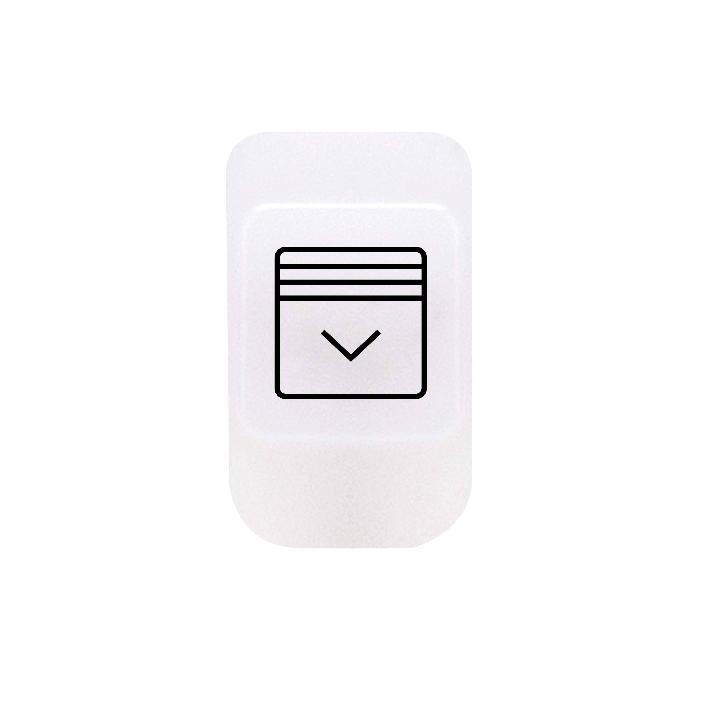 GEWISS - LENTE CON SIMBOLO ILLUMINABILE - TAPPARELLA GIU' GW10520A