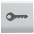 GEWISS - TASTO INTERCAMBIABILE - 22X22mm - CHIAVE - BIANCO LUCIDO - CHORUSMART GW10543