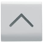 GEWISS - TASTO INTERCAMBIABILE - 22X22mm - FRECCIA VERTICALE - BIANCO LUCIDO - CHORUSMART GW10545