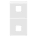 GEWISS - TASTO INTERCAMBIABILE PER COMANDI ASSIALI - DA COMPLETARE CON 2 LENTI - 1 MODULO - BIANCO LUCIDO - CHORUSMART GW10553S