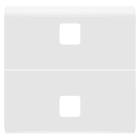 GEWISS - TASTO INTERCAMBIABILE PER COMANDI ASSIALI - DA COMPLETARE CON 2 LENTI - 2 MODULI - BIANCO LUCIDO - CHORUSMART GW10554S