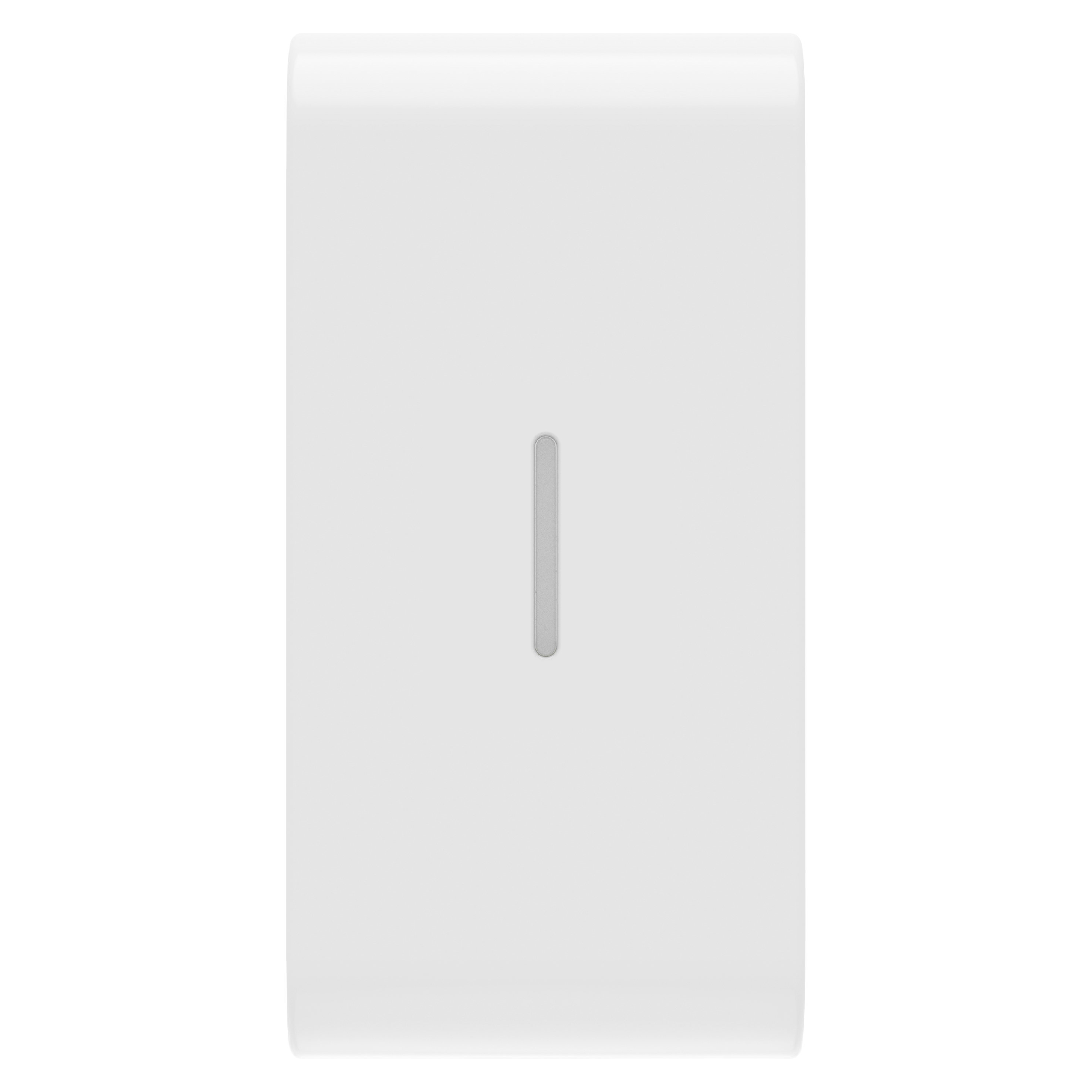 GEWISS - TASTO INTERCAMBIABILE PER COMANDI ASSIALI - CON DIFFUSORE - 1 MODULO - BIANCO LUCIDO - CHORUSMART GW10555S