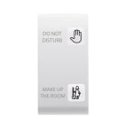 GEWISS - TASTO INTERCAMBIABILE PER PULSANTIERA - SOLUZIONE PER HOTEL - 2 LENTI - DND+MUR - 1 MODULO - BIANCO - CHORUSMART