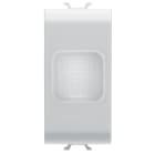 GEWISS - SPIA DI SEGNALAZIONE SINGOLA - OPALE - 1 MODULO - BIANCO LUCIDO - CHORUSMART