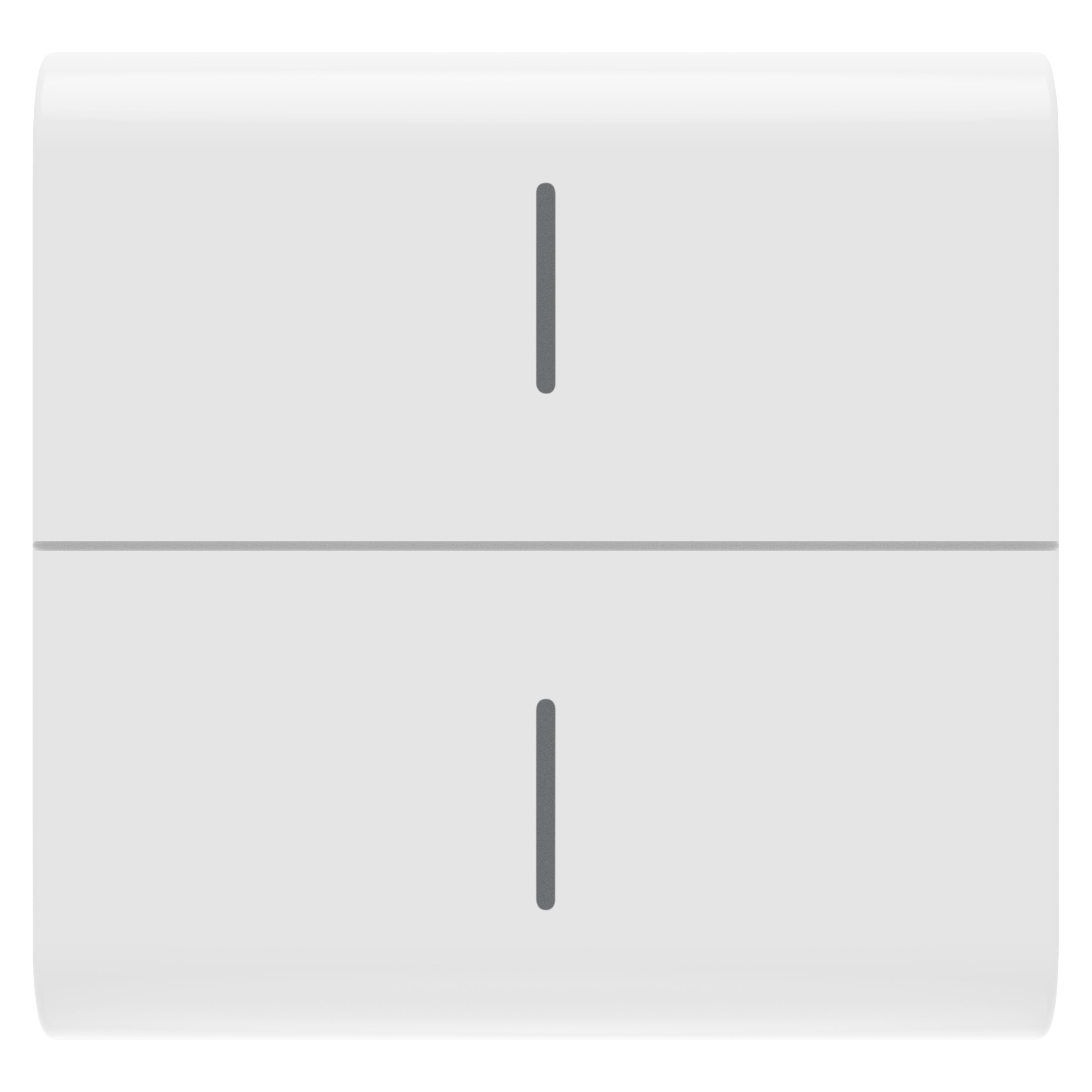 GEWISS - TASTO INTERCAMBIABILE PER PULSANTIERA CONNESSA ECO - 2 MODULI - BIANCO LUCIDO - CHORUSMART GW10820