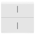 GEWISS - TASTO INTERCAMBIABILE PER PULSANTIERA CONNESSA ECO - 2 MODULI - BIANCO LUCIDO - CHORUSMART GW10820