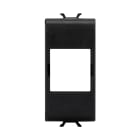 GEWISS - ADATTATORE PREDISPOSTO PER L'ALLOGGIAMENTO DI CONNETTORI DATI - TIPO SYSTIMAX COMMSCOPE - 1 MODULO - NERO SATINATO - CHORUSMART GW12438